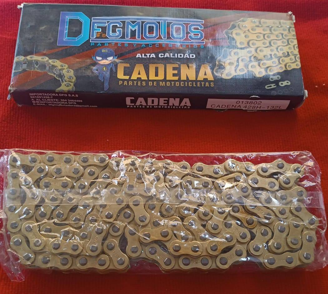 CADENA DORADA 428H-132L